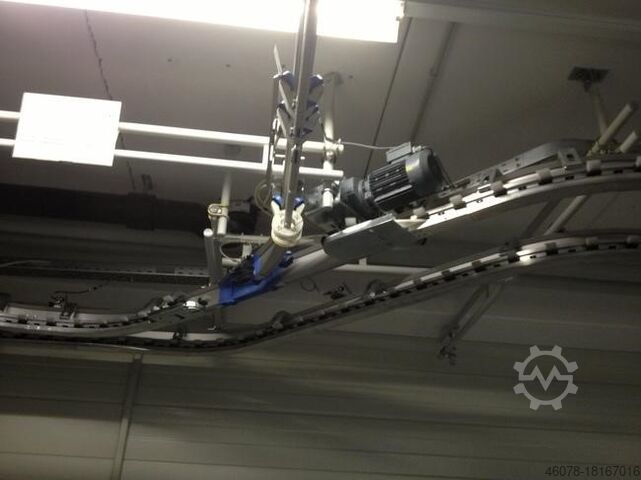 Overhead conveyor system linear guide transport... Schönenberger OMNIFLO 4140