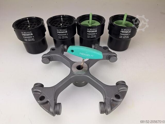 Sorvall Heraeus 75002000 Centrifuge Rotor with Buckets Sorvall Heraeus 75002000