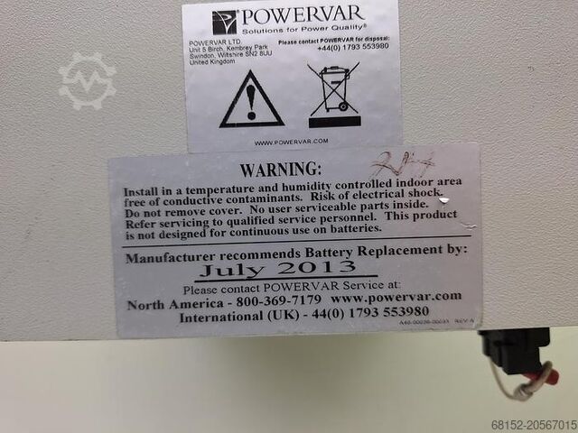 Powervar UPM UPS Power Supply Powervar UPM UPS