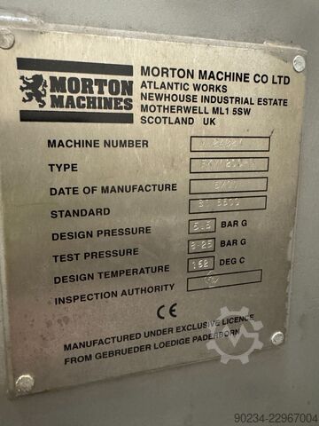 Morton FKM1200-D Stainless Steel Ploughshare Mixer/Dryer MORTON-LODIGE KFM1200-D
