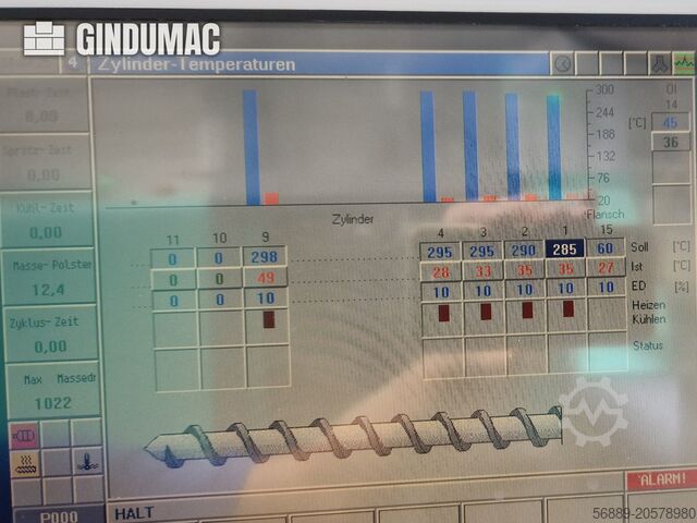 Hydraulic Injection Moulding Machine KraussMaffei 150-520 C2