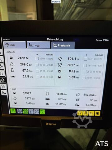 Soil drill Atlas Copco T35 w/ water mist, cme grinder and gps