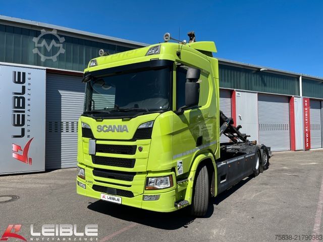 Abrollkipper SCANIA R 450B6x2*4NA*Meiller RS21.70*Retarder*Lift-Lenk