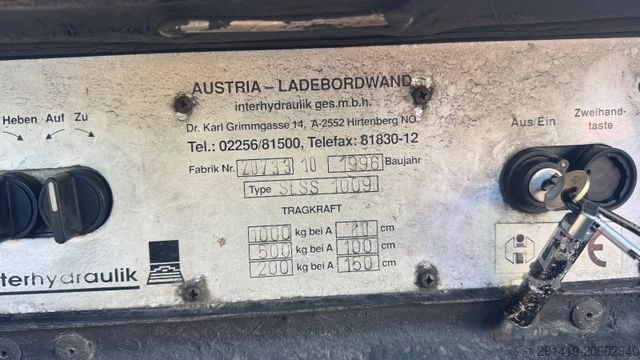 Refrigerator body van STEYR TGL 18S16 4x2 Kühlkoffer Bj 1996