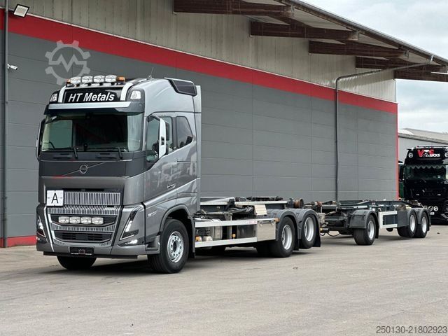 Roll-off tipper truck VOLVO FH 750 6x2 BL VDL Abroller + Kempf PA27 AH