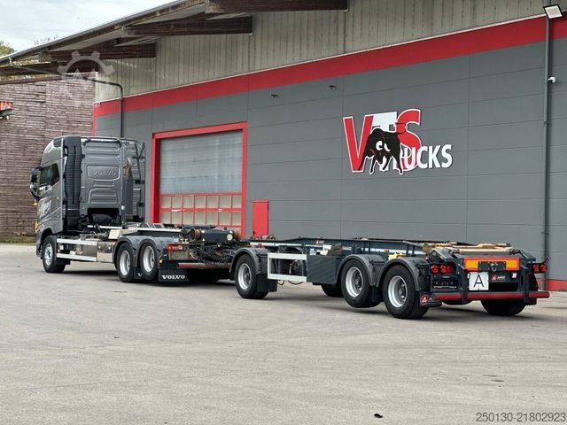 Roll-off tipper truck VOLVO FH 750 6x2 BL VDL Abroller + Kempf PA27 AH
