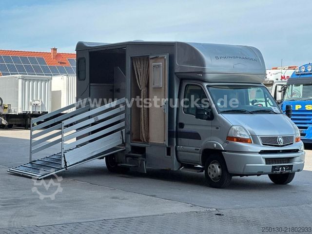 Livestock transporter RENAULT Master Maxi 160CDi BÖCKMANN 3 Pferde Wohnteil
