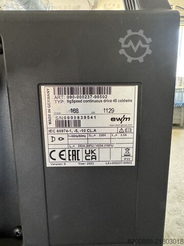 EWM Tetrix XQ 400 Puls AC/DC + wire feeder T EWM Tetrix XQ 400 Puls AC/DC