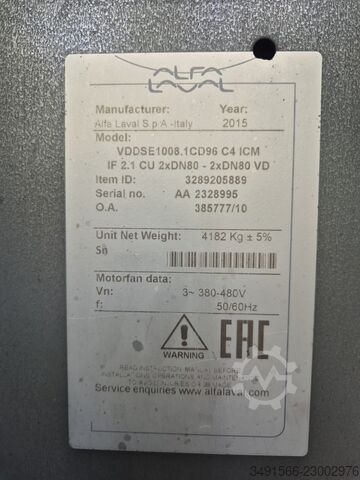 Alfa Laval Wärmetauscher/Kühler Alfa Laval VDDSE 1008.1
