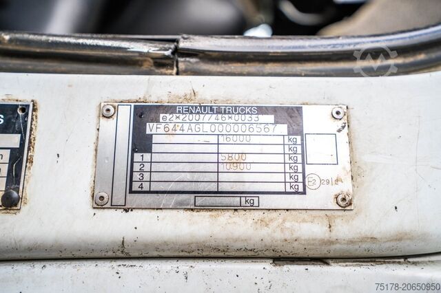Box body RENAULT MIDLUM 220 (16T)+ DHOLLANDIA 2T.