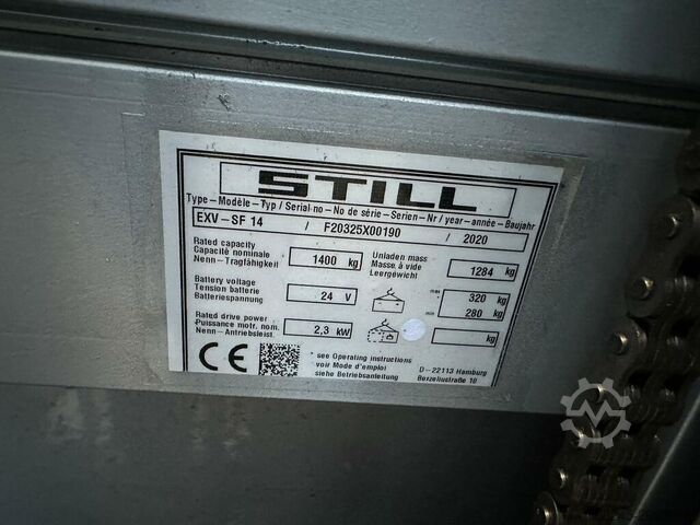 Elektrischer Triplex-Stapler Still EXVSF14 mit 5316 mm Hubhöhe STILL EXVSF14