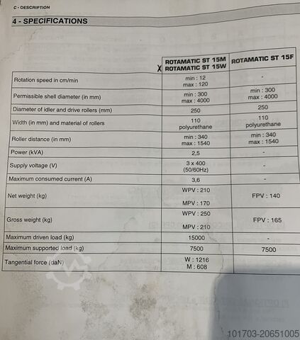 Schweißer-Rotator AIR LIQUIDE ROTAMATIC ST 15 W