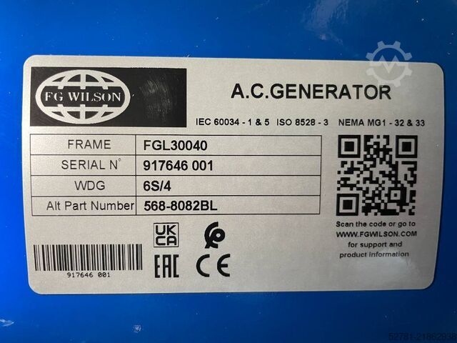 Generator set FG Wilson P110-3 - 110 kVA Open Genset - DPX-16008-O