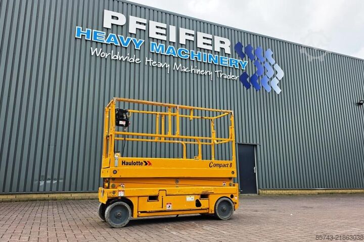 Scissor lift Haulotte Compact 8 Electric, 8.2m Working Height, 350kg Cap