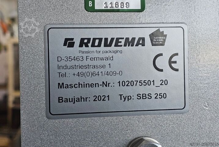 Tube bagging machine Rovema SBS 250 Single