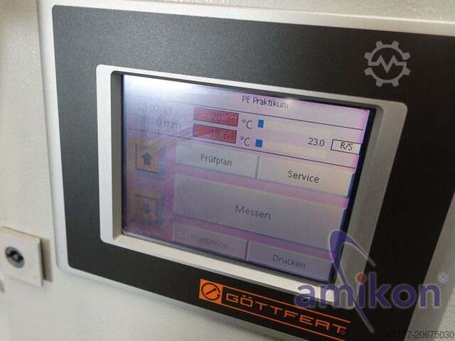 Modell/ Revision 01.00-A/R Göttfert Schmelz-Index-Prüfgerät MI-3 011.01.3