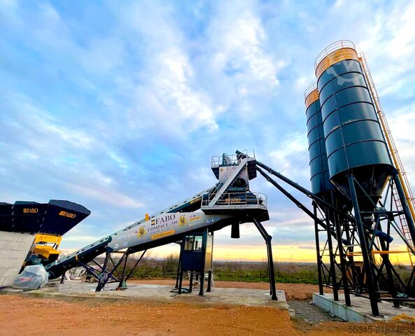 Concrete mixing plant / concrete plant FABO Concrete Batching Plant 110 M3/H Compact Concrete Batching Plant
