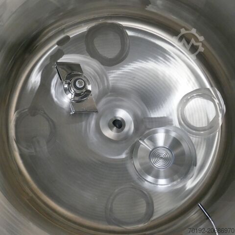 620-liter mobile, heatable/coolable pharmaceutical pressure vessel made of V4A stainless steel, with Hinke 9884