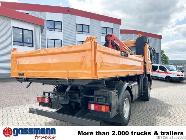 Tipper truck Mercedes-Benz Actros 1832 AK 4x4, Winterdienstaustattung, Kran