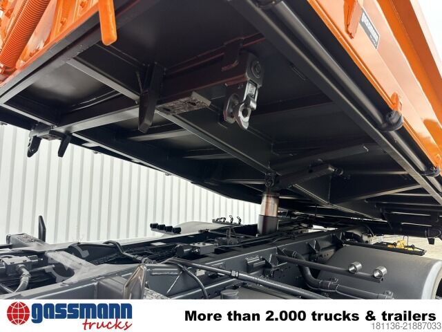 Tipper truck Mercedes-Benz Actros 1832 AK 4x4, Winterdienstaustattung, Kran