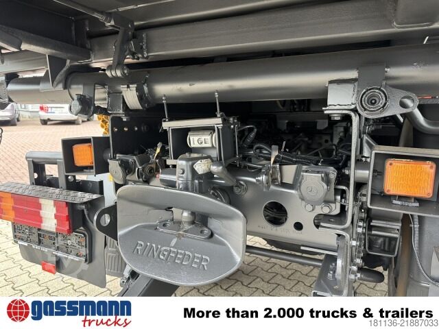 Tipper truck Mercedes-Benz Actros 1832 AK 4x4, Winterdienstaustattung, Kran