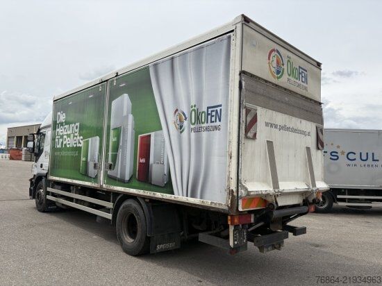 Box truck IVECO STRALIS AD,KOFFER MIT SCHIEBETüR, LBW AUTOMATIK, E5