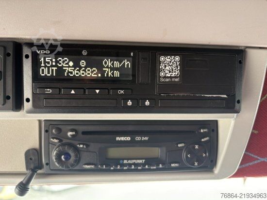 Box truck IVECO STRALIS AD,KOFFER MIT SCHIEBETüR, LBW AUTOMATIK, E5