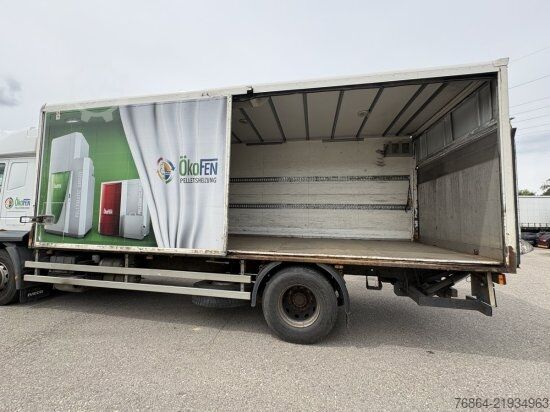 Box truck IVECO STRALIS AD,KOFFER MIT SCHIEBETüR, LBW AUTOMATIK, E5