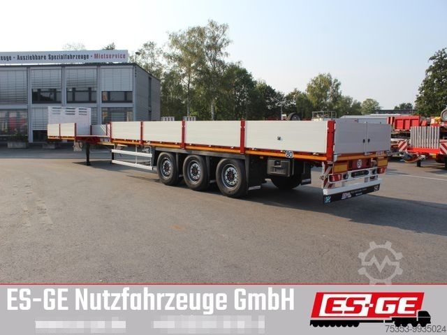 Low loader semitrailer DINKEL 4-Achs-Jumbotieflader - doppelte Rampen