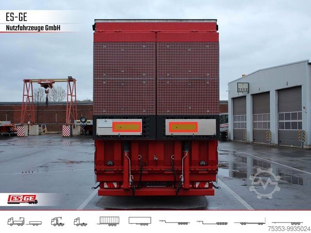 Low loader semitrailer DINKEL 4-Achs-Jumbotieflader - doppelte Rampen