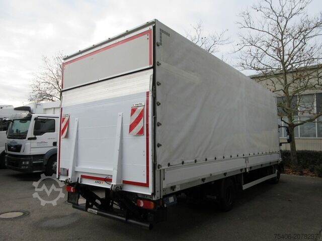 Transporter mit Pritsche & Plane iveco Eurocargo 75-210 LBW Automatik Kima Pr. 7,26 m