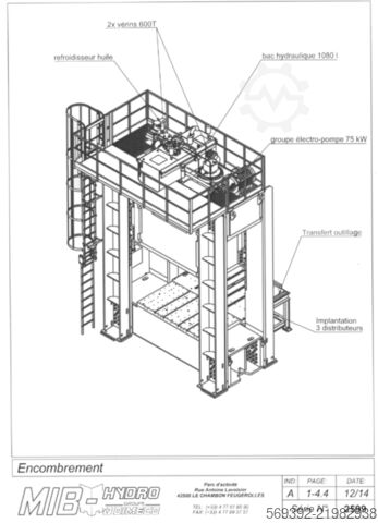 1200T hydraulic press MIB ARCADE