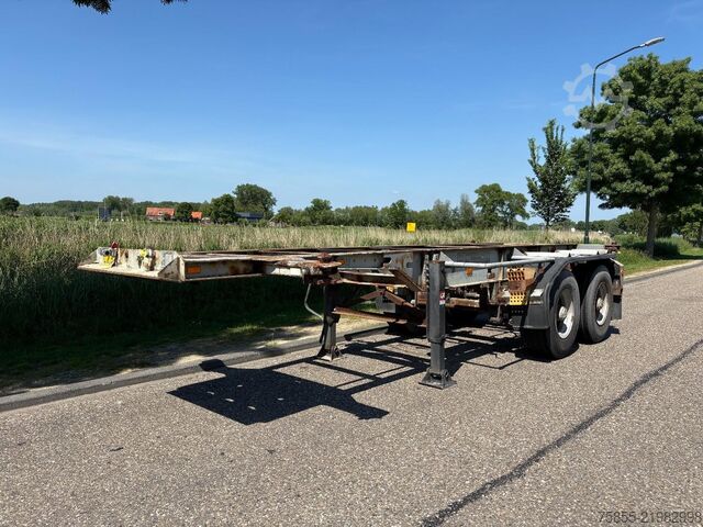 Containertransport Netam-Fruehauf OCCR 30-218 20 FT Chassis / FULL STEEL / BLATTF...