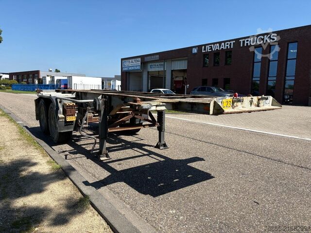 Containertransport Netam-Fruehauf OCCR 30-218 20 FT Chassis / FULL STEEL / BLATTF...