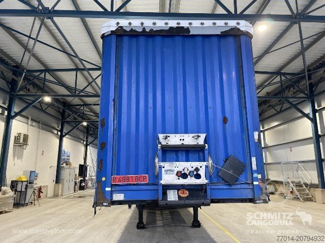 Auflieger mit Pritsche & Plane Krone Curtainsider Mega