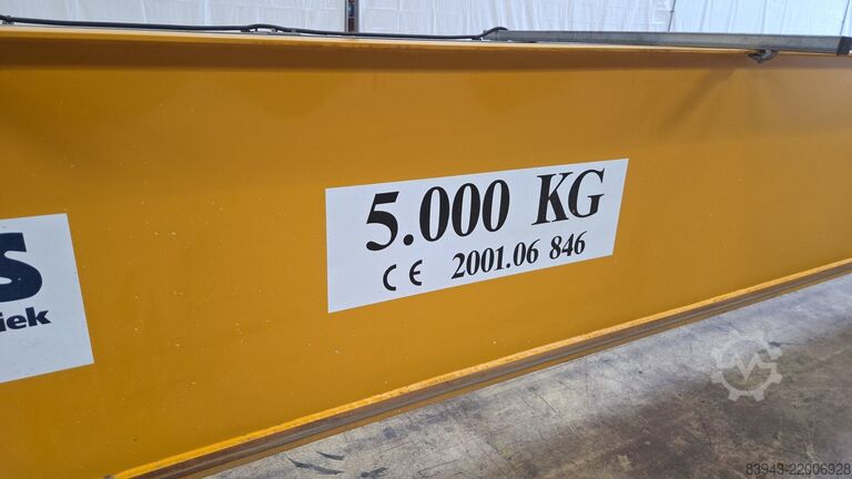 Brückenkran Verlinde 5.000 KG x 20,000 mm