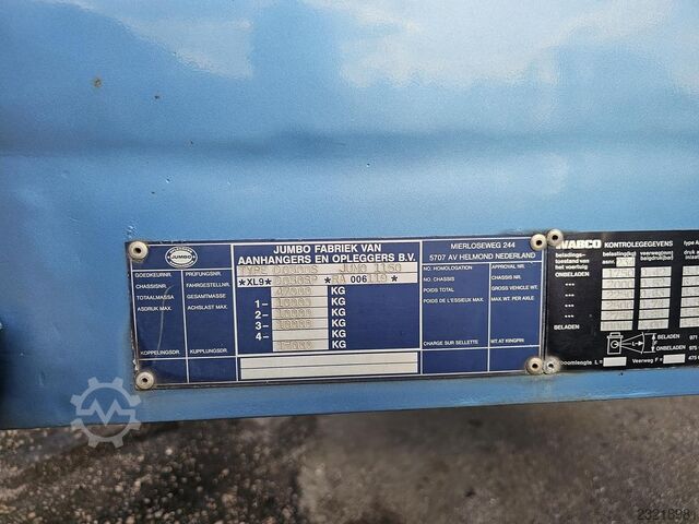 1995 JUMBO DO 300 S / 2 Lenkachsen / BPW-Trommelbremsen / Zwillingsbereifung / Liftachse JUMBO DO 300 S/   2 X STEERING /BPW DRUM / DOUBLE TIR...