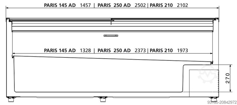 Tiefkühltruhe AHT PARIS 210 (-) / (U) AHT Paris 210