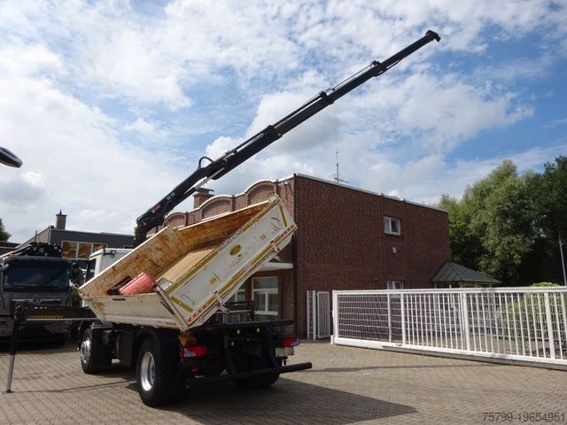 Dreiseitenkipper LKW MAN 15.290 TGM 3Skipper + HIAB 111-B3 HIDUO Kran 4x2