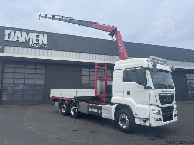 Crane truck MAN TGS 28.500 6x2-4 LL Euro 6 HMF 2820-K6
