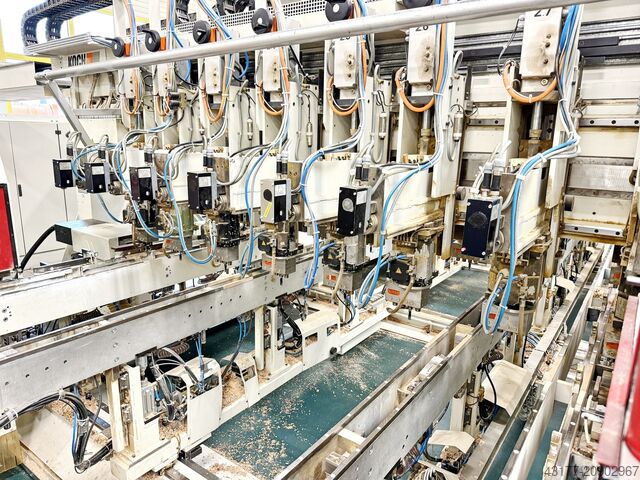 Complete manufacturing line for bed slatted frames Weinig Raimann Linde Koch Panhans Grecon Hydromat KR KS OPTICUT E14 E16 CNC