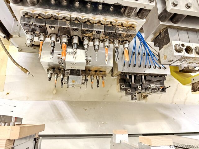 Complete manufacturing line for bed slatted frames Weinig Raimann Linde Koch Panhans Grecon Hydromat KR KS OPTICUT E14 E16 CNC