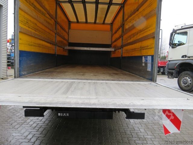 Flatbed truck with tarp MERCEDES-BENZ Atego 1224 L  Pritsche LBW LBW 1.5to