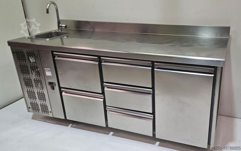 3-compartment refrigerated counter Tecnodom TF03MIDGNSXL