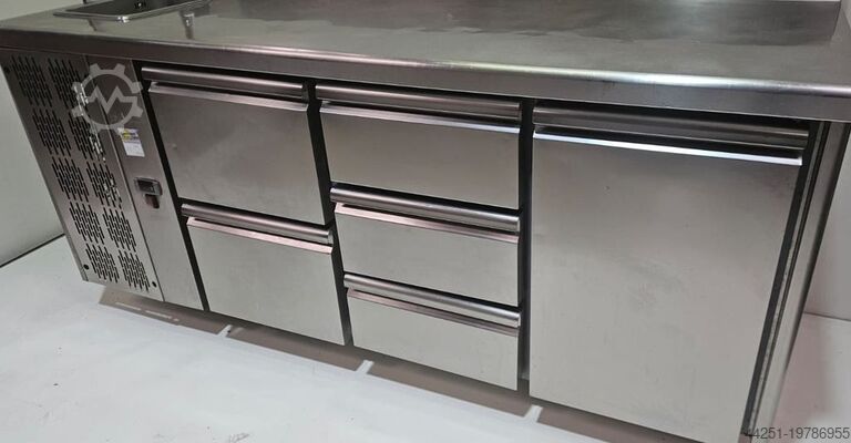 3-compartment refrigerated counter Tecnodom TF03MIDGNSXL