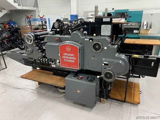 Folding machine Heidelberg Cylinder S 54×72 Automatic Die-Cutting Machine