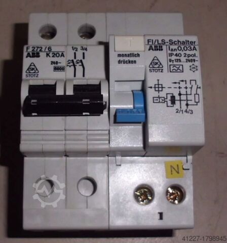 RCBOs (residual current circuit breaker with overload protection) ABB multi-STOTZ F272/6