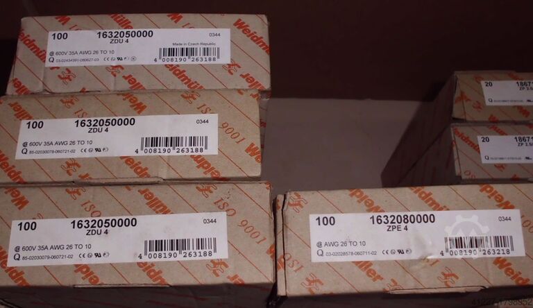 1240 clamps Weidmüller Verschiedene Typen