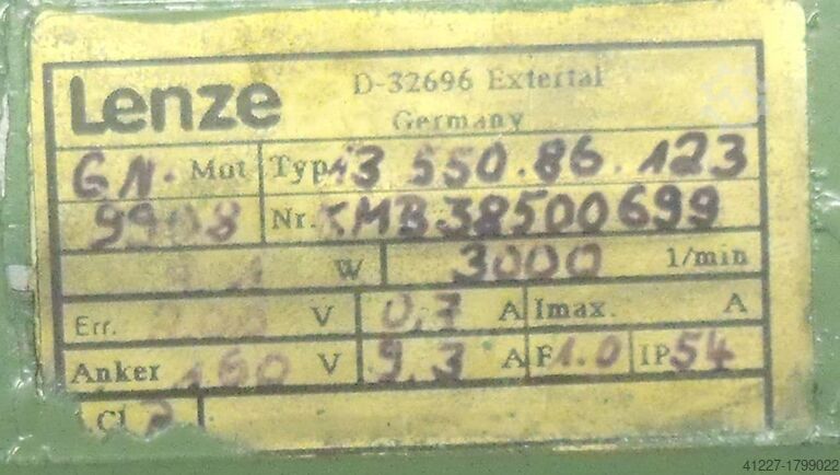 Geared motor 1.1 kW 320 rpm Lenze 43.550.64026