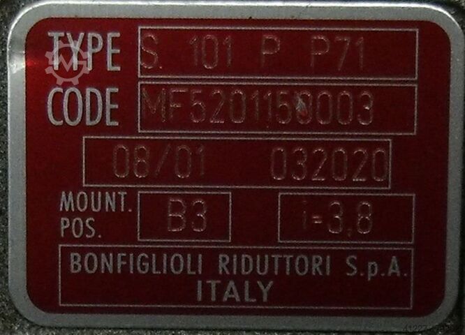 Geared motor 0.37 kW 52 rpm Bonfiglioli BN7/B4